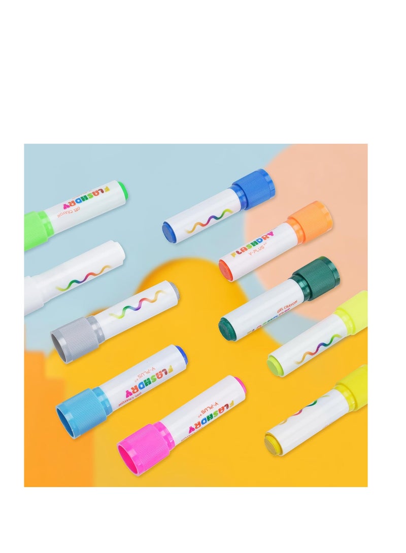 YPLUS Paint Sticks for Kids, Flashdry Tempera Paint Stick for Toddler, 12 Colors Non-toxic Washable Coloring Art Supplies for Ages 2-4 3-5 - Image 4