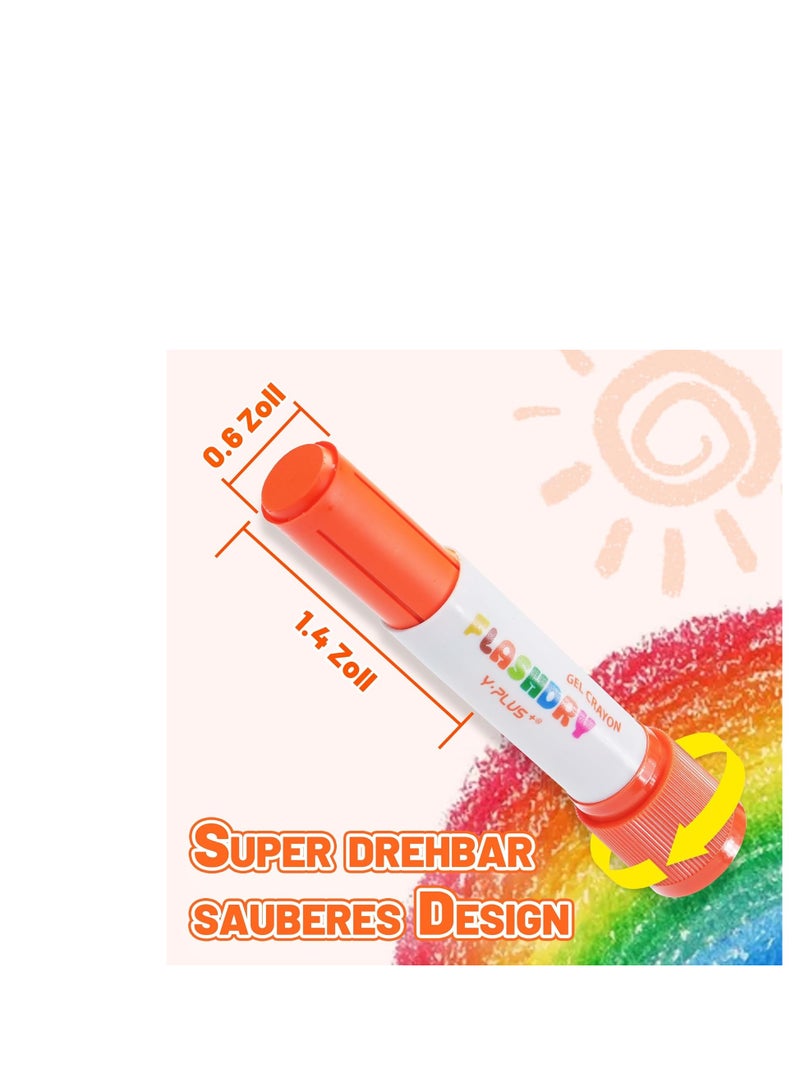 YPLUS Paint Sticks for Kids, Flashdry Tempera Paint Stick for Toddler, 12 Colors Non-toxic Washable Coloring Art Supplies for Ages 2-4 3-5 - Image 5