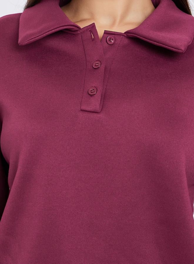 ستايلي سويت شيرت واسع بياقة - Image 4