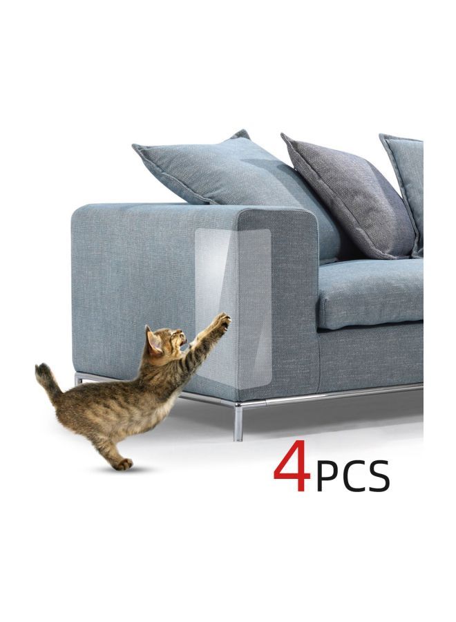 NIBEMINENT 4-Piece Cat Scratch Furniture Protector Set Clear 31x5.30x5.30cm - Image 4