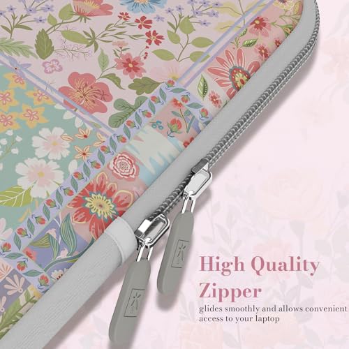 iCasso Laptop Sleeve 13 inch for MacBook Air 13-13.6 inch M3/M2/M1, Cute Laptop Sleeve for MacBook Pro 13 inch, Slim Protective Travel Carrying Case for MacBook Pro 14'', Chromebook, HP, Dell, Pink - Image 5
