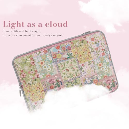 iCasso Laptop Sleeve 13 inch for MacBook Air 13-13.6 inch M3/M2/M1, Cute Laptop Sleeve for MacBook Pro 13 inch, Slim Protective Travel Carrying Case for MacBook Pro 14'', Chromebook, HP, Dell, Pink - Image 3