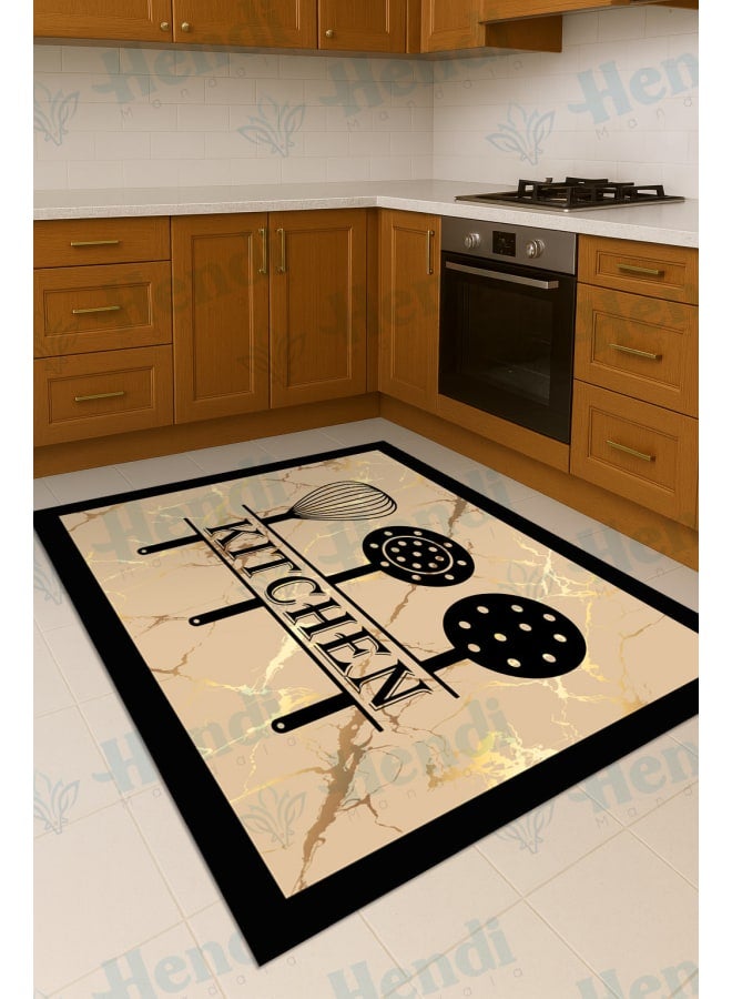 Hendi Mandala Anti-Slip Printed Kitchen Floor Rug, Soft Velvet Face, Multiple Sizes Availbale For Ultimate Comfort and Style - Image 1