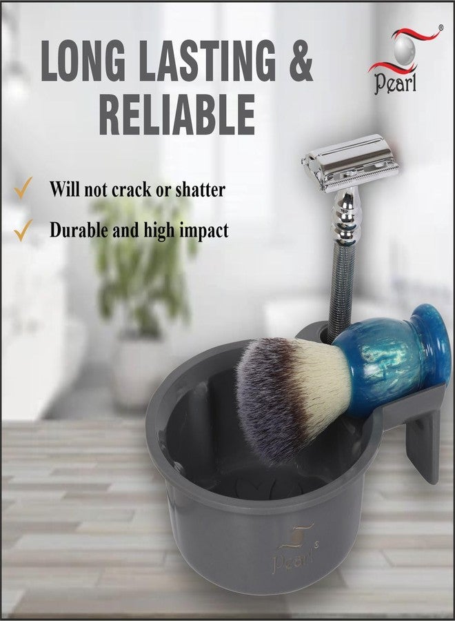 Pearl traditional shaving lathering bowl (SSB-15 (Gray) - Image 5