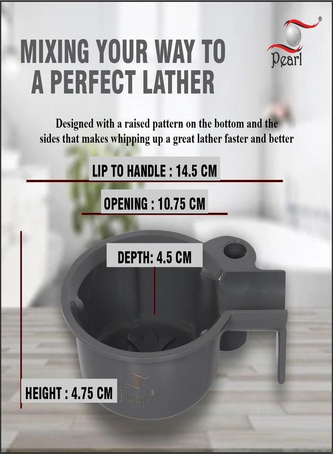 Pearl traditional shaving lathering bowl (SSB-15 (Gray) - Image 3