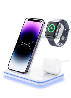 ROCKROSE Airwave Pro Max White 3-in-1 Wireless Charging Stand –White  - Image 2