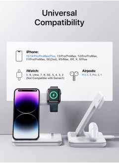ROCKROSE Airwave Pro Max White 3-in-1 Wireless Charging Stand –White  - Image 5