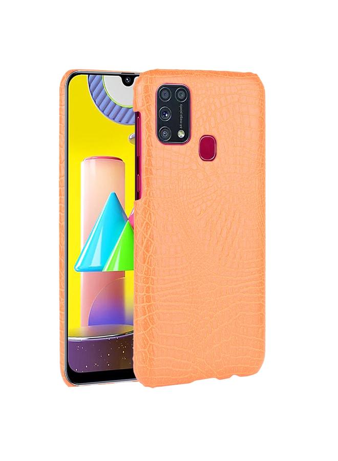 Zaboon Case For Galaxy M31 Shockproof Crocodile Texture PC + PU Case - Image 1