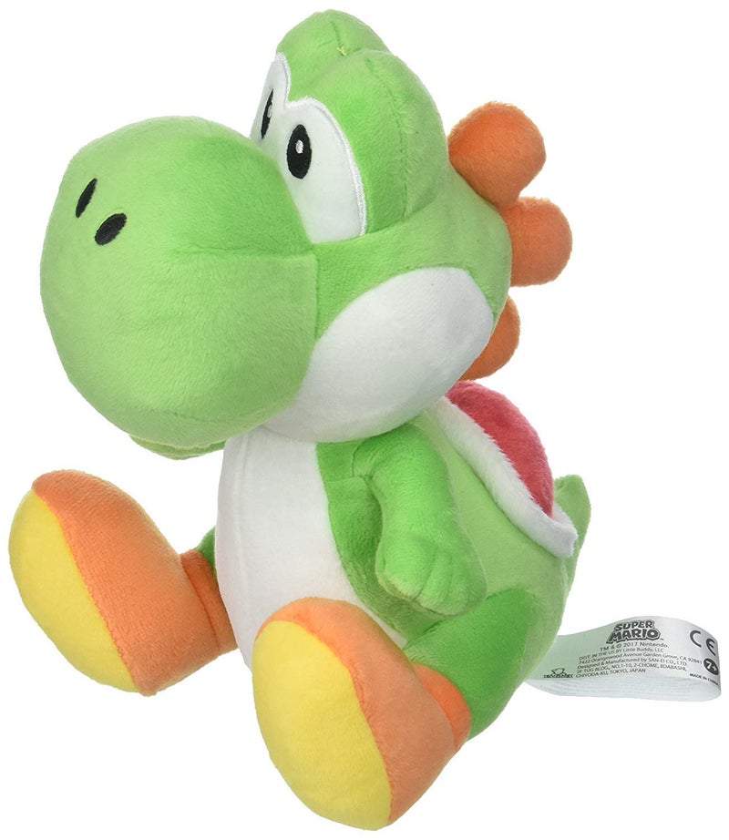 Little Buddy Super Mario All Star Collection 1416 Yoshi Stuffed Plush, 8",Multi-colored - Image 3
