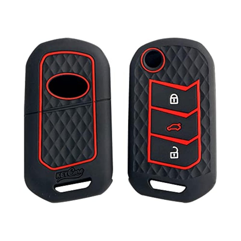 CARMATE Silicone Car Key Cover KC-09 Fit for (Bolero 2020+, Scorpio 2019+, TUV300 Plus, Marazzo, Thar 2020+)-Black - Image 4