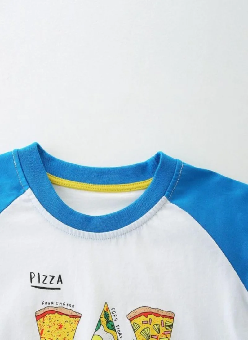 يونيكي White Graphic Printed Round Neck T-shirt