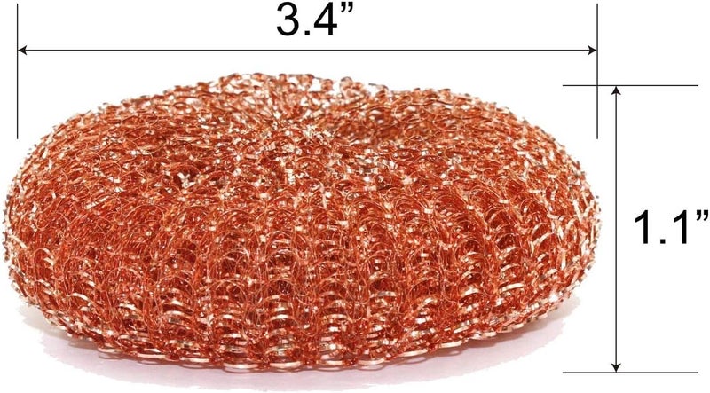 SCRUBIT 12 Pack Copper Coated Scourers by – Scrubber Pad Used for Dishes, Pots, Pans, and Ovens. Easy scouring for Tough Kitchen Cleaning. - Image 5