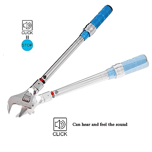 COTOUXKER Open End Adjustable Torque Wrench, 5 to 60 Nm Torque Wrench Set with 30mm Open End and 3/8 Drive Ratchet Changeable Head for Hvac Mini Split - Image 5