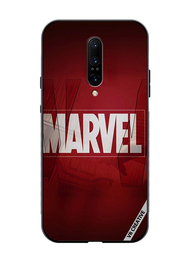 VR CREATIVE Protective Case Cover For OnePlus 7 Pro Marvel Logo Design Multicolour - Image 1