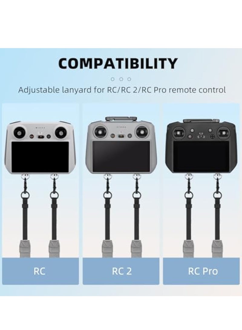 Zikra RC 2 Lanyard, Neck Strap for DJI RC 2 / RC/RC Pro, Soft Leather PU Lanyard, Portable Lanyard Remote Control Neck Strap, for DJI Mini 4 Pro/Mini 3 Pro/AIR 3/Mini 2 SE/Mavic 3 Pro/Classic/AIR 2S - Image 4