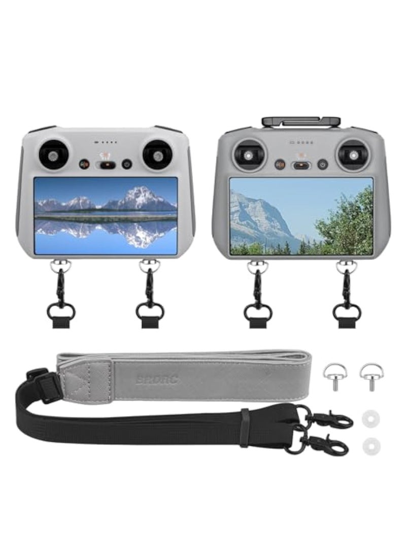 Zikra RC 2 Lanyard, Neck Strap for DJI RC 2 / RC/RC Pro, Soft Leather PU Lanyard, Portable Lanyard Remote Control Neck Strap, for DJI Mini 4 Pro/Mini 3 Pro/AIR 3/Mini 2 SE/Mavic 3 Pro/Classic/AIR 2S - Image 1
