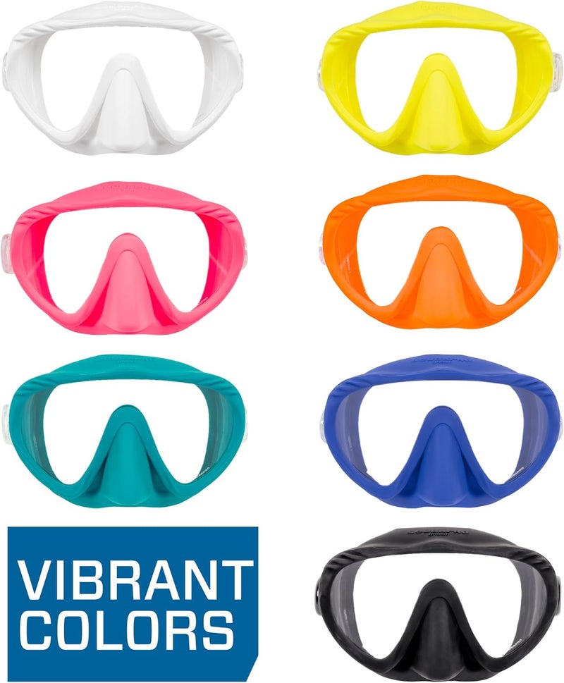 Scubapro SCUBAPRO Ghost Scuba Dive Mask LowVolume Frameless Design wUltra Clear Single Lens Silicone Skirt and EasyAdjust Strap Buckles Pink - Image 5
