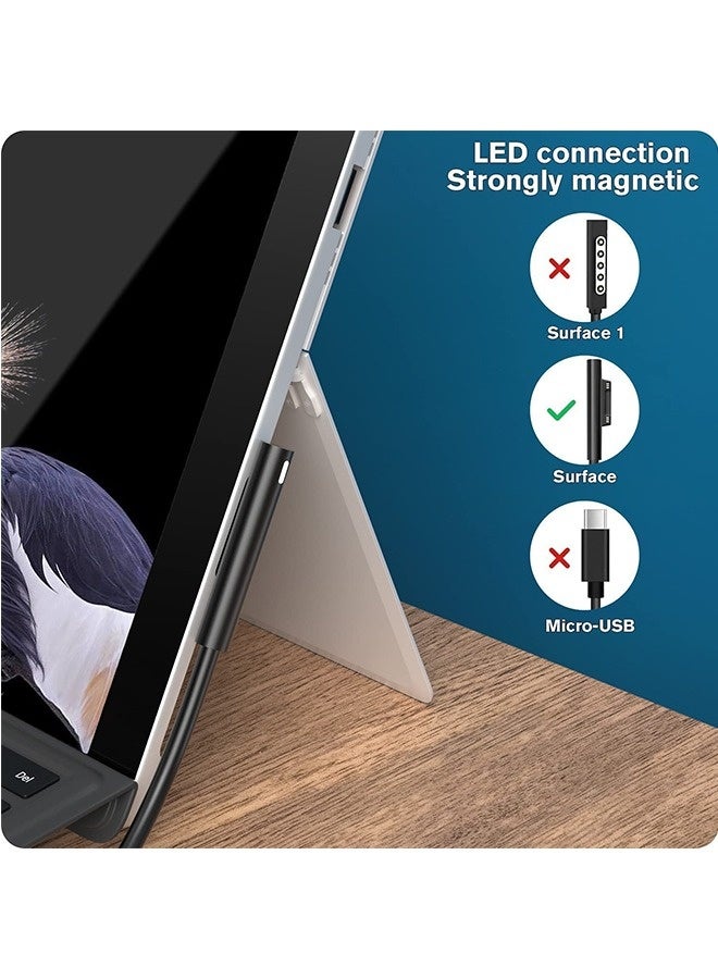 Topleo 65W  Charger for Surface Pro 9, Laptop Adatper Suitable for Microsoft Surface Pro 8/7/6/5/4/3/X Windows Surface Laptop 4/3/2/1 Surface Go 4/3/2/1 Surface Book 3/2 /1 Surface Tablet 1706 with USB charging port - Image 3