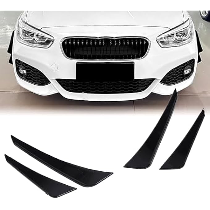 Depisuta Front Bumper Mudguard Side Air Vent Trim, Improved Aerodynamics Glossy Black Side Wing Vent Trim, 2PCS for 1 Series F20 F21 LCI M Sport 2015-2019 for Car Exterior Decoration - Image 5