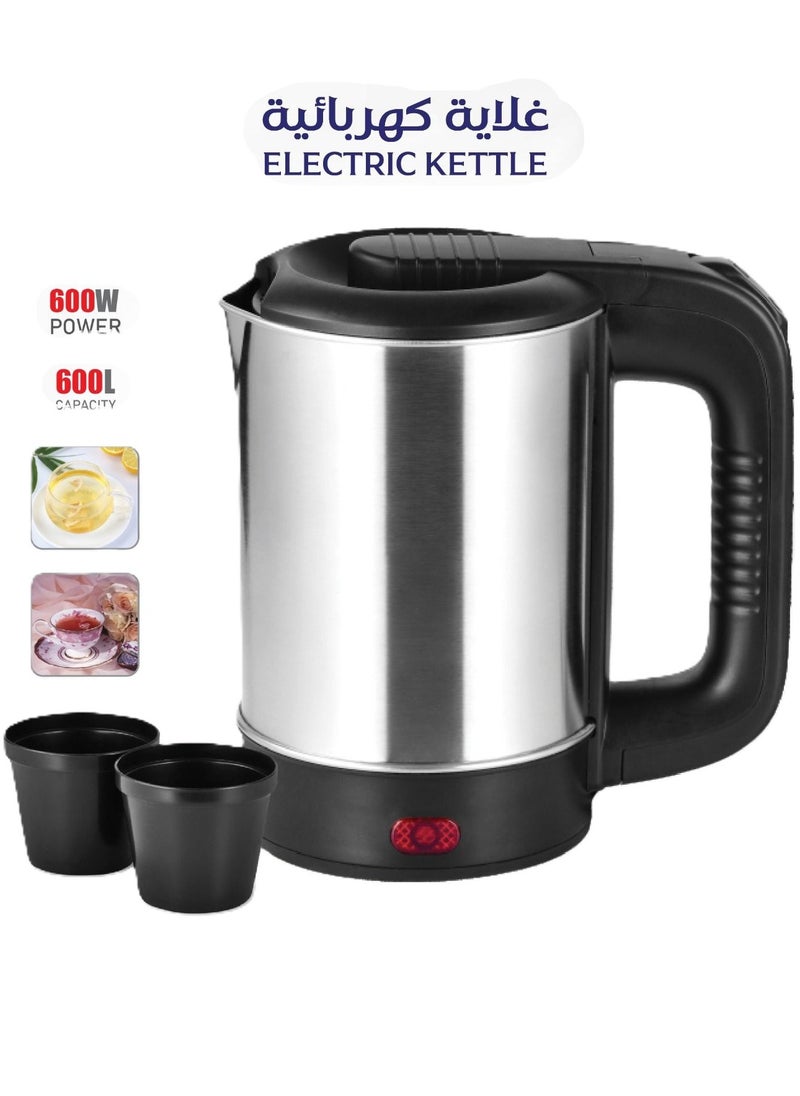MACEST Countertop Electric Kettle 600 ml 600 W MC-25560 Silver/Black 