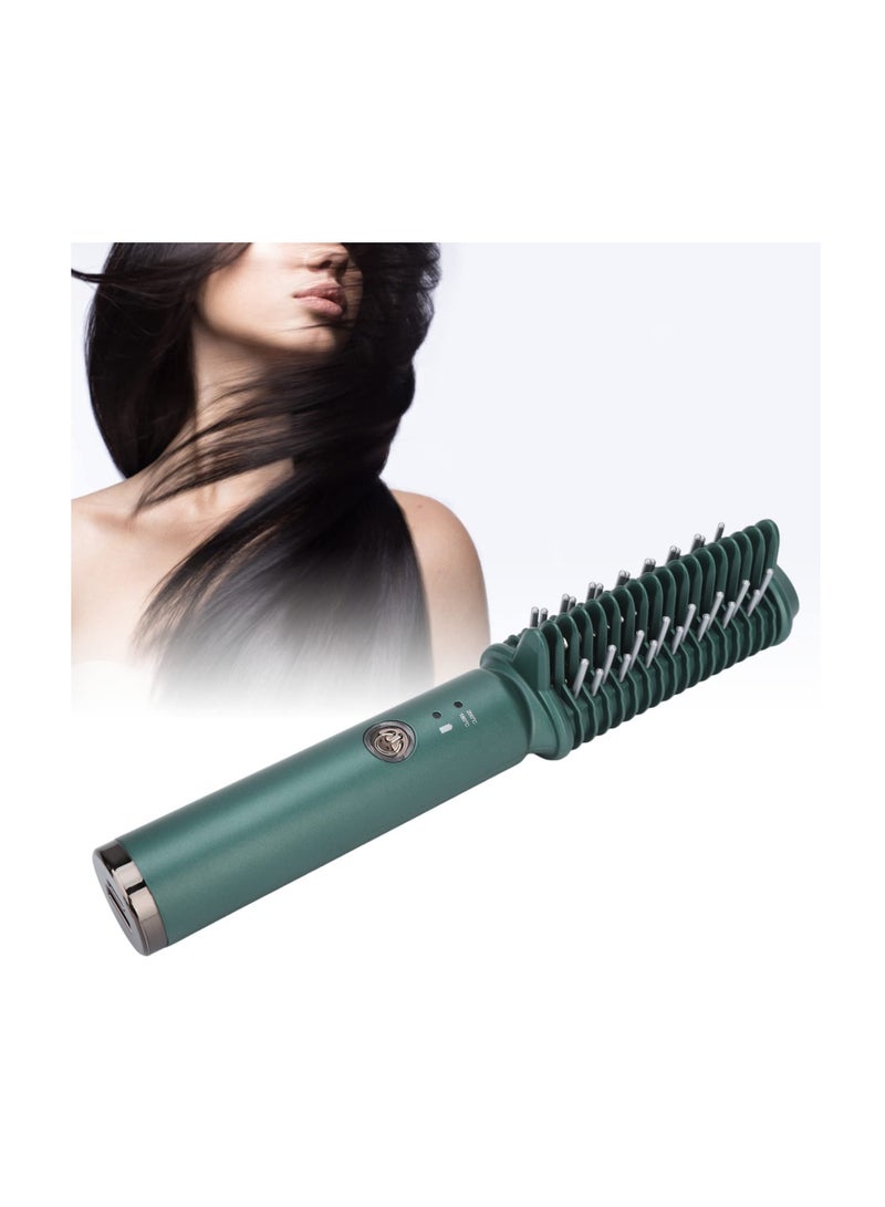 Excefore Cordless Straightener Brush, Portable Hair Straightener Cordless, USB Rechargeable Electric Hair Straightener Brush, Evenly Fast Heating,Anti-Scald, Mini and Lightweight for on-The-go - Image 1