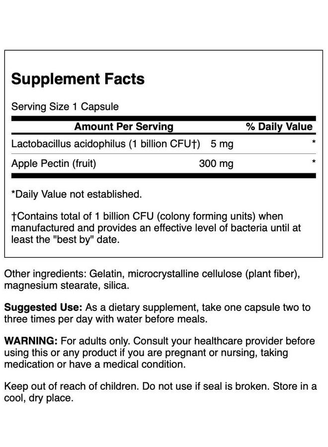 SWANSON سوانسون أسيودوفيلوس وبيكتين التفاح 90 كبسولة - Image 2