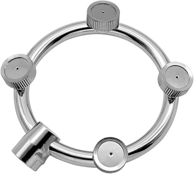 Garden Hose Nozzle Splitter 4 Heads Stainless Steel High Pressure Misting Sprinkler - Image 1