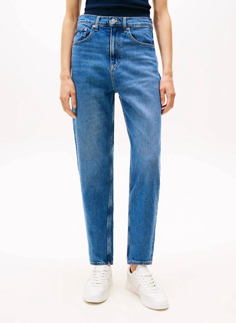 TOMMY JEANS Mom Ultra High Rise Straight Tapered Jeans
