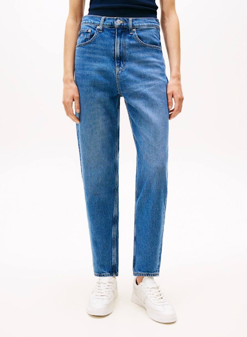 TOMMY JEANS Mom Ultra High Rise Straight Tapered Jeans  - Image 2