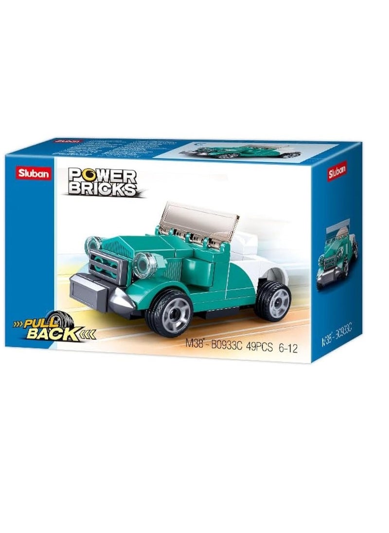 Sluban - Sluban - Power Bricks Pull Back Cars Bricks Set (Different Models) - M38-B0933 - Image 1