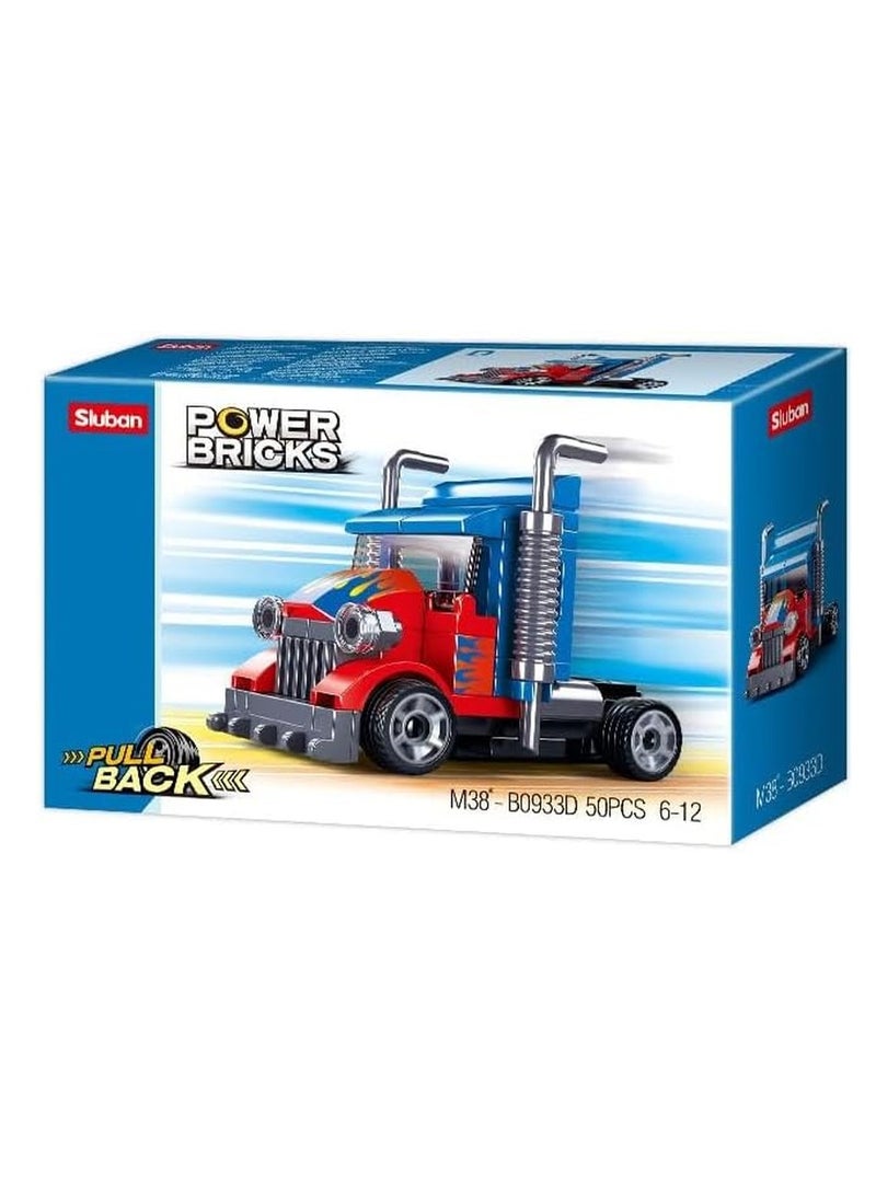 Sluban - Sluban - Power Bricks Pull Back Cars Bricks Set (Different Models) - M38-B0933 - Image 1