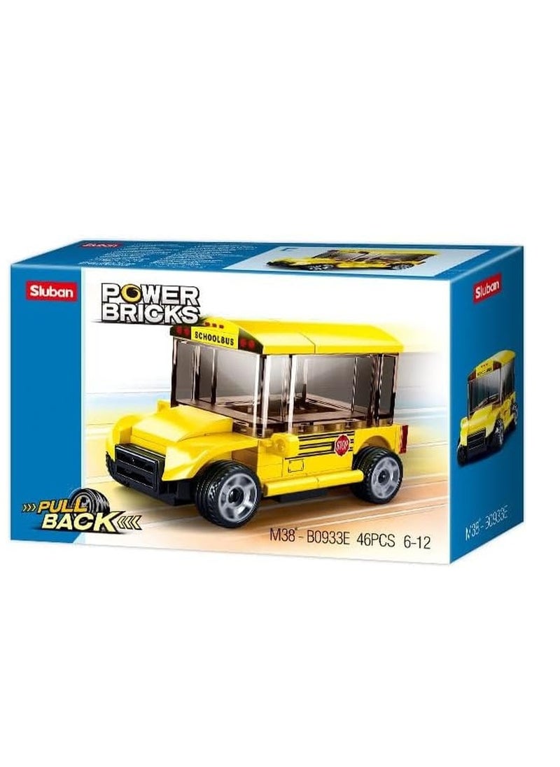 Sluban - Sluban - Power Bricks Pull Back Cars Bricks Set (Different Models) - M38-B0933 - Image 1