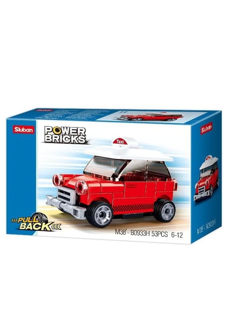 Sluban - Sluban - Power Bricks Pull Back Cars Bricks Set (Different Models) - M38-B0933 - Image 1