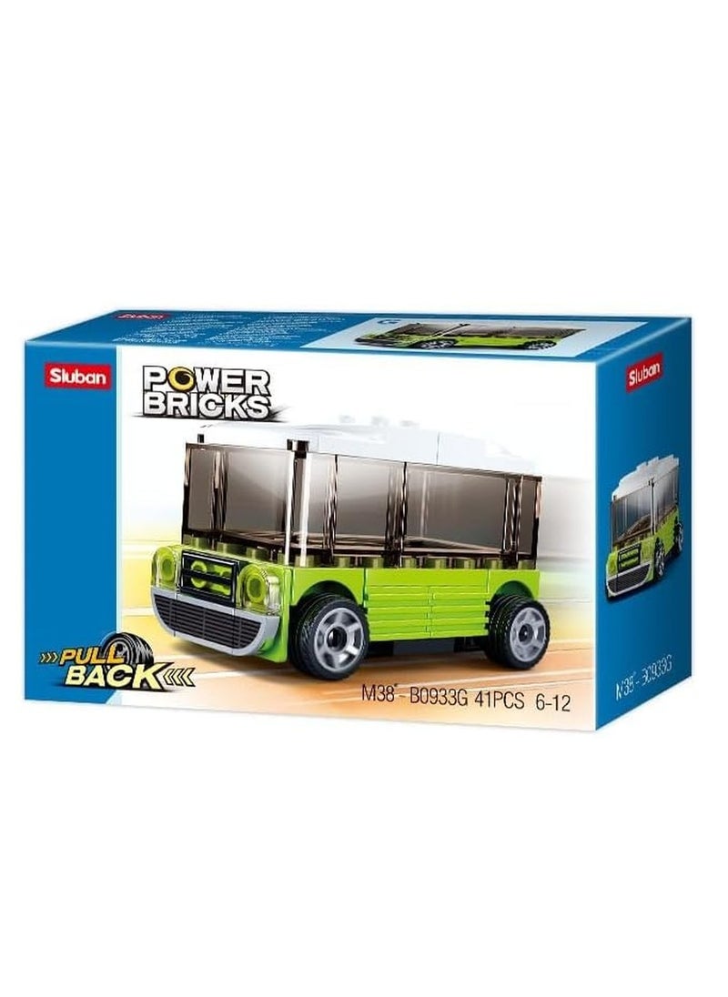 Sluban - Sluban - Power Bricks Pull Back Cars Bricks Set (Different Models) - M38-B0933 - Image 1