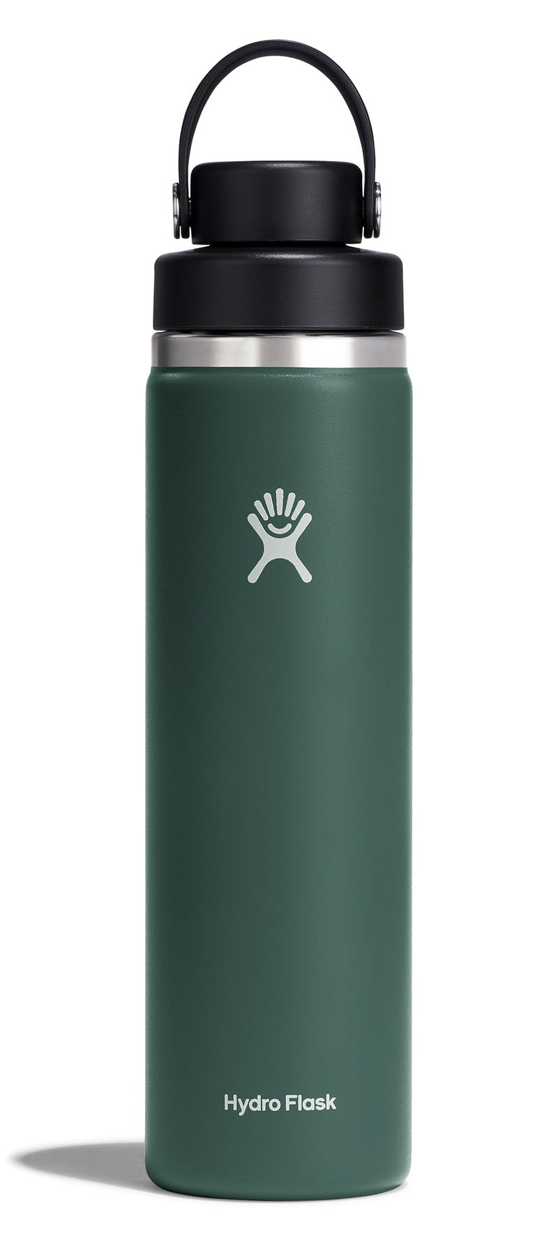 Hydro Flask Hydro Flask 24 Oz Wide Mouth Flex Chug Cap Bottle  Stainless Steel  Vacuum Insulated  24 Fluid Ounces  Green  Sports Water Bottle  - Image 1