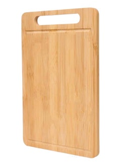 Large Bamboo Wooden Chopping Board with Handle Cutting Board with Juice Groove for Kitchen, Meat, Vegetables (Large)