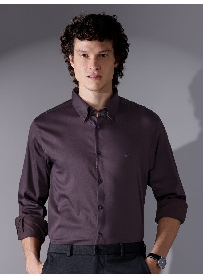 Dark Wine Satin Shirt - pzsku/Z922B6BCD7F15C0CE5ACAZ/45/_/1738306777/d3e2273b-77bc-48e0-a73f-f5cb183ba9ae