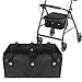 BOHEMIABY Under Seat Rollator Bags Four Wheel Drive Walker Basket Reusable Walker Bags for Rolling Walker Rollator Basket Accessory for Women Men Seniors Storage Ipad Books and Fssentials - Image 1