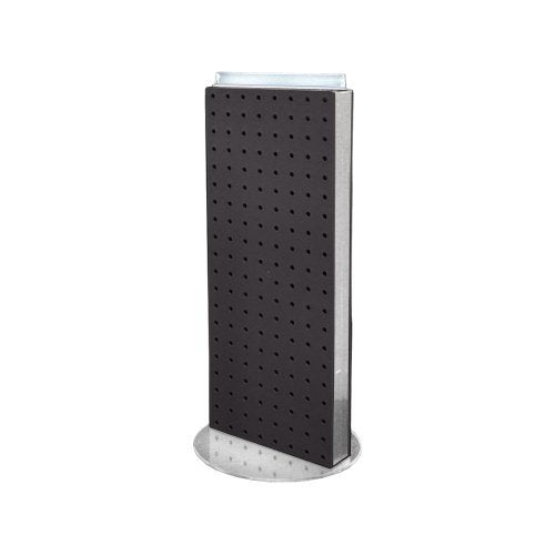 Azar Displays Azar 700509-BLK Non-Revolving Base Solid Pegboard Counter Unit, 8-Inch Width by 20-Inch Height on 9-Inch, Black - Image 1