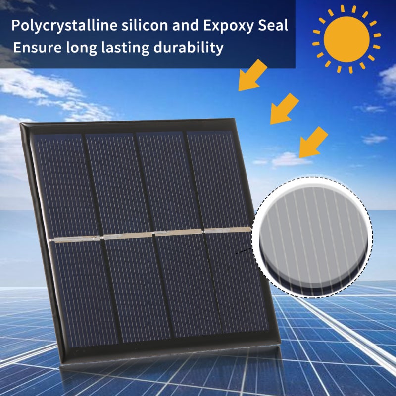 Portable Solar Charger: 90*90mm 1.5oz Small Lightweight - 19.5%+ High Efficiency Solar Powered Battery Charger for 1.2V Rechargeable AA Batteries, Household Appliances, Kids Toys - Image 3