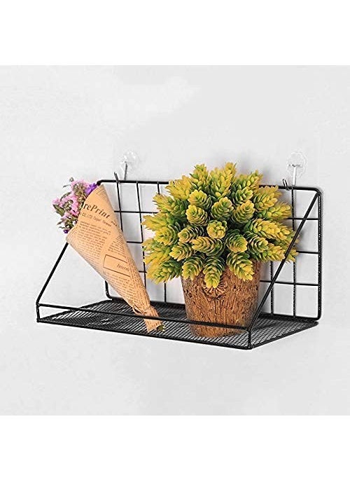 VYATIRANG VYATIRANG Metal Floating SelfAdhesive Wall Mount Shelf 