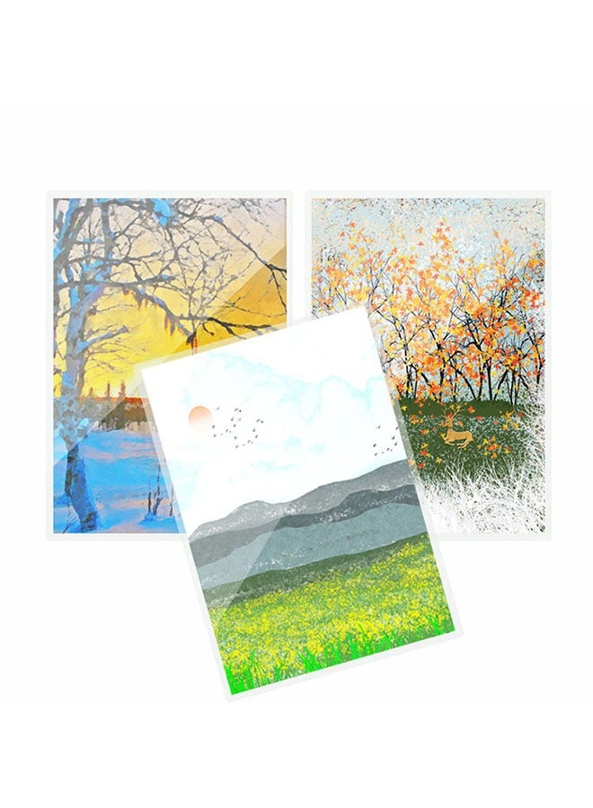 ﻿ 100PCS photo film, 7.4 inches * 5.31 inches, Thermal Laminating Film Clear,  Thermal Laminating Pouch, Laminating Sheets, Camera Film, hot laminated bag, laminated paper, transparent, office and school supplies - Image 5