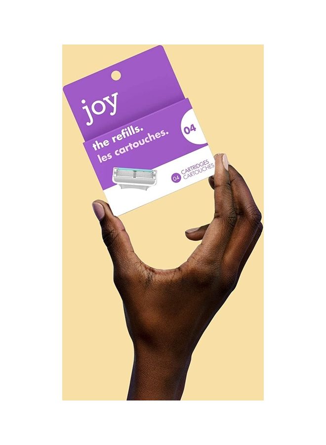 JOY 4 Pack The Refills 5 Blade Cartridges - Image 3