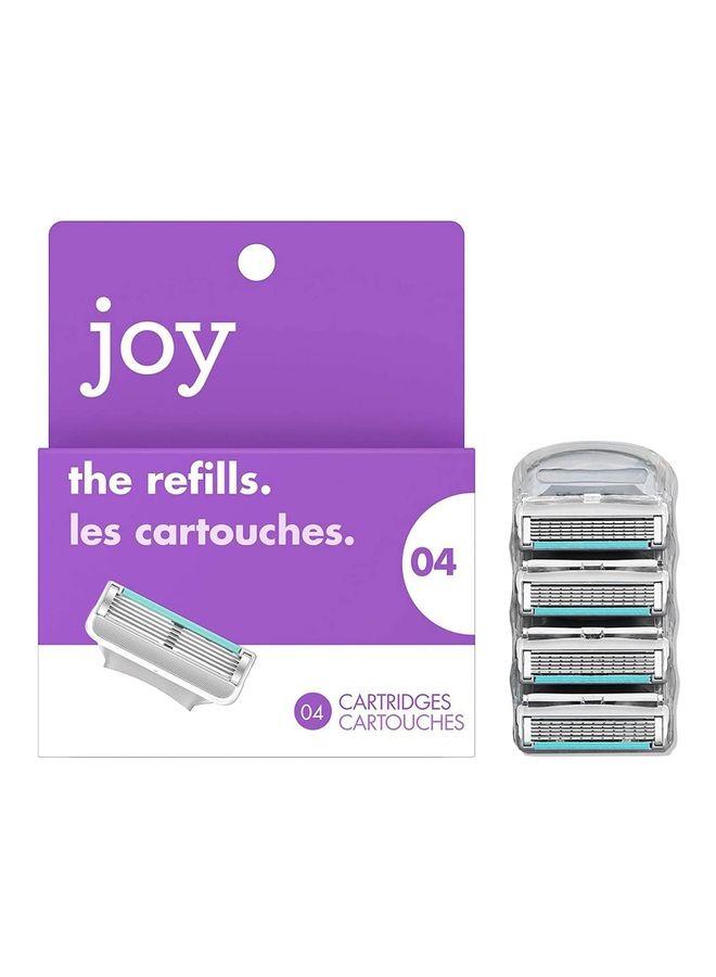 JOY 4 Pack The Refills 5 Blade Cartridges - Image 1