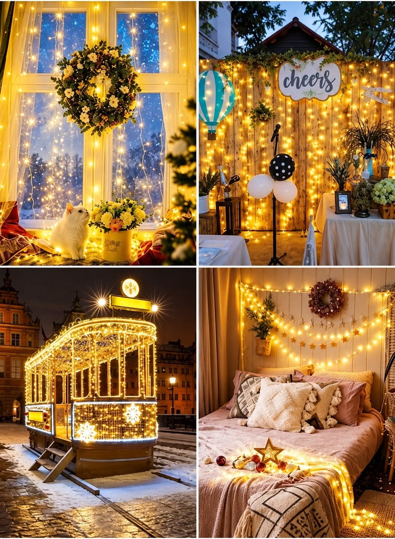 MODI 50M 480 LEDs Warm White Outdoor Ramadan Lights – IP44 Waterproof Fairy String Lights for Garden, Christmas Tree Decoration, Outdoor Ramadan, Eid Decorations & Holiday, Camping  Décor - Image 3