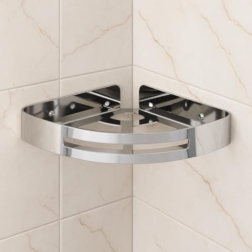 ELECRANGE Premium Stainless Steel Bathroom Corner Rack/Kitchen Shelf/Bathroom Shelf and Rack/Wall Storage Rack/Bathroom Accessories (Pack of 2) - Image 1