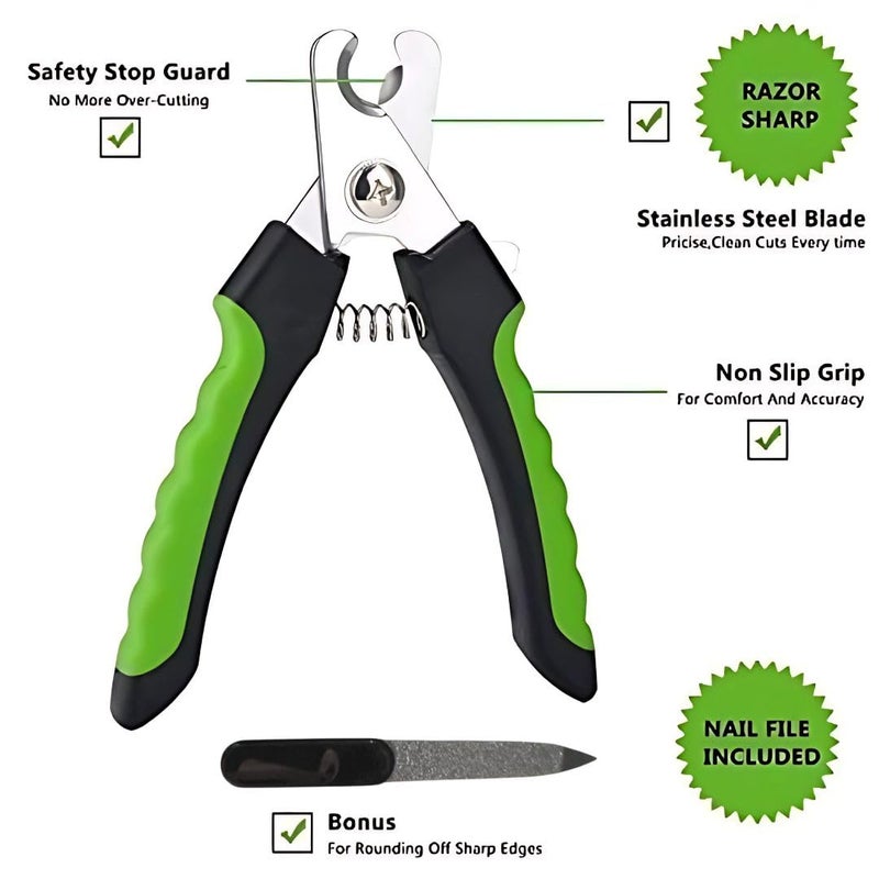 Roforuf Dog Nail Cutter and Filer for Pets Stainless Steel Grooming Tool for Dogs & Puppies Safe, Travel-Friendly, Easy to Use Nail Clipper for Daily Use - Image 5