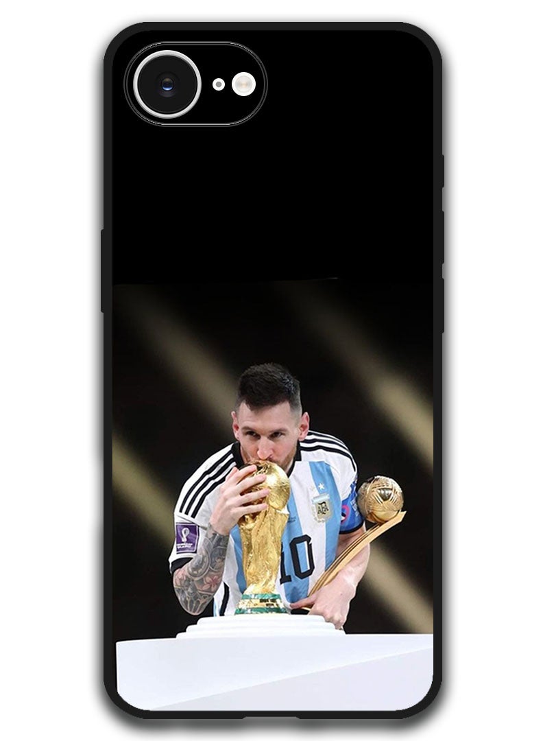 Theodor Case Compatible with Apple iPhone 17e / 16e 6.1 Inch Protection Shockproof Bumper Cover - Messi (3) - Image 1