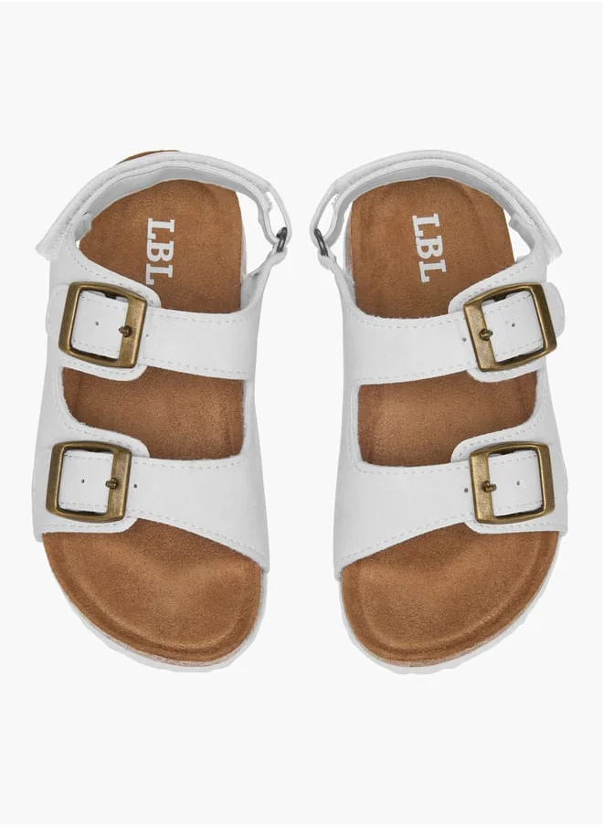 LBL by Shoexpress Boys Buckle Detail Sandals With Hook And Loop Closure