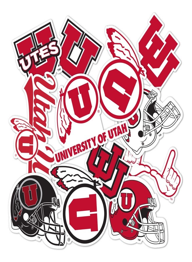 Desert Cactus University of Utah Sticker UT Utes Vinyl Decals Laptop Water Bottle Car Scrapbook Sheet (Type 2) - Image 1